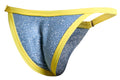 JUSTIN+SIMON XSJ12 Bikini Color Lurex Blue