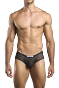 JUSTIN+SIMON XSJ22 Cheek Briefs Color Black Mesh