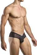 JUSTIN+SIMON XSJ22 Cheek Briefs Color Black Mesh