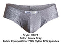 JUSTIN+SIMON XSJ22 Cheek Briefs Color Lurex Gray