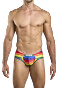 JUSTIN+SIMON XSJ22 Cheek Briefs Color Pride Flag