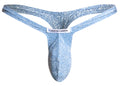 JUSTIN+SIMON XSJBU02 Bulge Thongs Color Lurex Blue