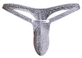 JUSTIN+SIMON XSJBU02 Bulge Thongs Color Lurex Gray