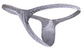 JUSTIN+SIMON XSJBU02 Bulge Thongs Color Lurex Gray