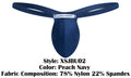 JUSTIN+SIMON XSJBU02 Bulge Thongs Color Peach Navy