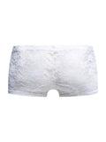 MaleBasics MBL78 Lace Trunks Color White Lace