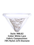 MaleBasics MBL82 Sexy Jockstrap Color White Lace