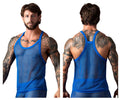 Male Power 110-11C Fishnet 2 Tank Top Color Royal