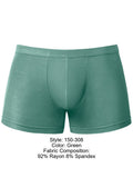 Male Power 150-308 Eco Cozy Pouch Short Trunks Color Green