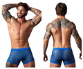 Male Power 152-11C Fishnet 2 Pouch Short Color Royal