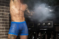 Male Power 152-11C Fishnet 2 Pouch Short Color Royal