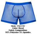 Male Power 152-11C Fishnet 2 Pouch Short Color Royal