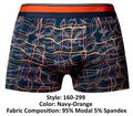 Male Power 160-299 Soo Cumfy Boxer Brief Color Navy-Orange