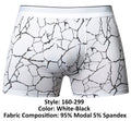 Male Power 160-299 Soo Cumfy Boxer Brief Color White-Black