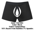 Male Power 162-304 Open Ended Moonshine Short Open Front Elastic Cock Ring Color Black