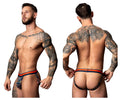 Male Power 349-299 Soo Cumfy Jock Color Navy-Orange