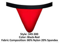 Male Power 349-300 Hot Mesh Jock Color Black-Red