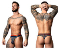 Male Power 412-299 Soo Cumfy Thong Color Navy-Orange