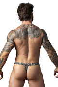 Male Power 419-303 Gridlocked Thong Straps-Rings Color Printed