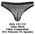 Male Power 441-11C Fishnet 2 Bong Thong Color Black