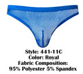 Male Power 441-11C Fishnet 2 Bong Thong Color Royal