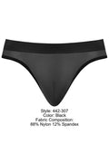 Male Power 442-307 Mesh 2 Bong Thong Color Black
