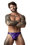 Male Power 447-302 Eggplant Crossover Thong Color Plum