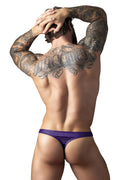 Male Power 447-302 Eggplant Crossover Thong Color Plum