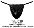 Male Power 450-301 Liquid Onyx 2.0 G-String Color Black