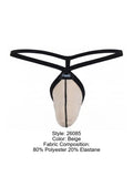 Pikante Mens Underwear PIK 26085 Minimalist Men's G-String color Beige Color Beige