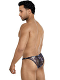 Pikante 26121 Hexa Mens Underwear Bold Low Rise Bikini Color Multi-colored