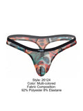 Pikante 26124 Mens Underwear Animal Print Thongs Color Multi-colored