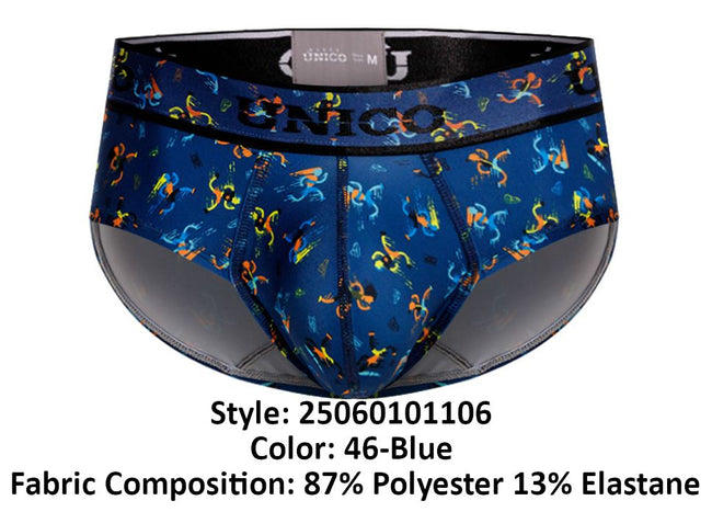 Unico 25060101106 Pacer Briefs Color 46-Blue