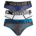 Xtremen 91036X-3 3PK Thongs Color White-Gray-Blue