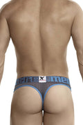 Xtremen 91036X-3 3PK Thongs Color White-Gray-Blue