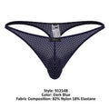 Xtremen 91214B Microfiber Thongs Color Dark Blue