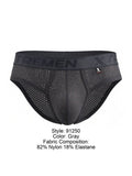 Xtremen 91250 Microfiber Mesh Briefs Color Gray