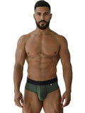 Xtremen 91250 Microfiber Mesh Briefs Color Military Green