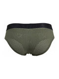 Xtremen 91250 Microfiber Mesh Briefs Color Military Green