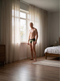 Xtremen 91250 Microfiber Mesh Briefs Color Military Green