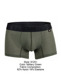 Xtremen 91251 Microfiber Mesh Boxer Briefs Color Military Green