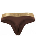Xtremen 91253 Mens Underwear Microfiber Thongs Sleek and Supportive Color Chocolate