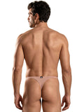 Xtremen 91254 Mens Underwear Sleek Microfiber Thongs Color Khaki