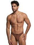 Xtremen 91255 Mens Underwear Sleek Microfiber Bikini Color Chocolate
