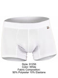 Xtremen 91256 Mens Underwear Sleek Microfiber Boxer Briefs Color White