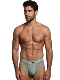 Xtremen 91263 Mens Underwear Microfiber Mesh Briefs Color Green