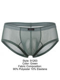 Xtremen 91263 Mens Underwear Microfiber Mesh Briefs Color Green