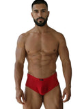 Xtremen 91269 Microfiber Mesh Briefs Color Red