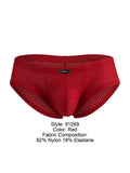 Xtremen 91269 Microfiber Mesh Briefs Color Red