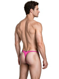 Xtremen 91275 Men's Underwear Sleek Microfiber Thongs Color Fuchsia